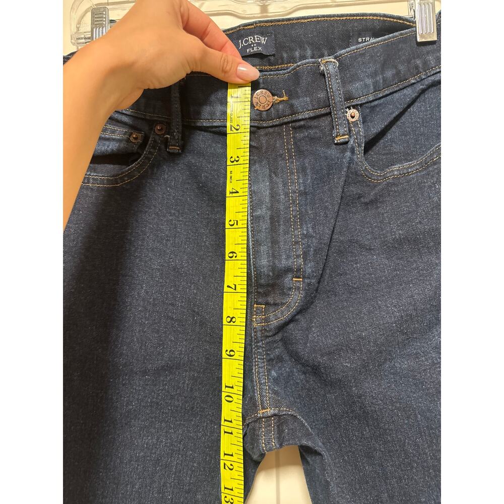 J.Crew Men's Flex Straight Leg Dark Wash Jeans W32 L32 - Picture 5 of 8